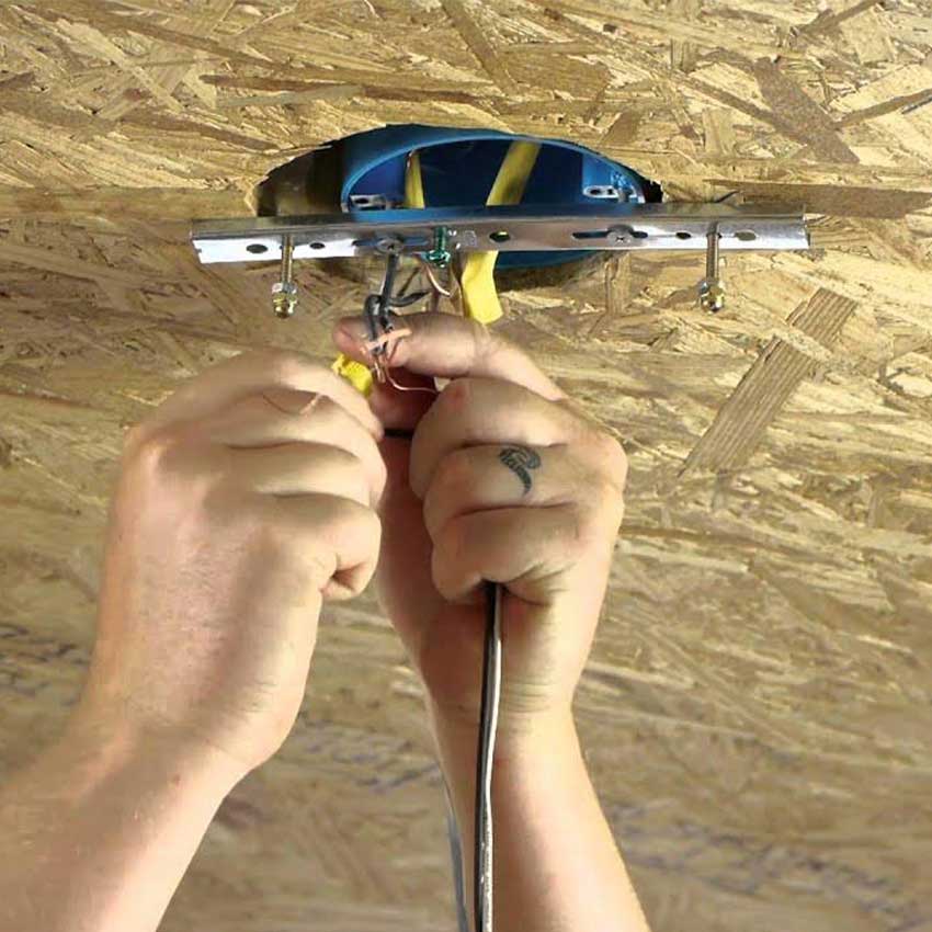 آموزش نصب انواع لوستر در سقف